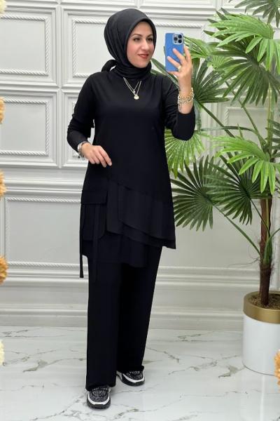 14455 Tunik Takım Siyah